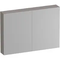 Brauer Impress Spiegelkast 99x70cm MFC 2 Deuren - Timber Greige - Spiegels, Spiegelkasten - 8720724557872