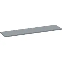 Brauer Ocean Medium Topblad 198,6x46cm - MDF - Mat Grijs - Badkamermeubels, Wastafelbladen - 8720724561794