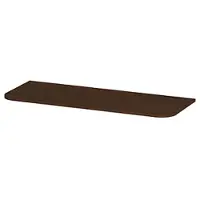 Ink Concept R Topplaat Fineer Tbv Afgeronde Onderkast - 120x45cm - Fineer Shadow - Badkamermeubels, Wastafelbladen - 8718835408336