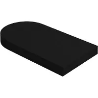 Ink Play 2 Fontein Planchet 40x22cm - Finere Matt Intens Black - 8718835411176 - Eenzijdig Afgerond - Wastafels, Fonteinen, Topbladen