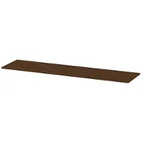 Ink Topdeck 45 Topblad T.b.v. Onderkast - 180x45x1,6cm - MFC - Warm Walnoot - Badkamermeubels, Wastafelbladen - 8718835393359