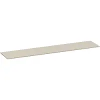Brauer Ocean Slim Topblad 220,4x46cm - MDF - Mat Beige - Badkamermeubels, Wastafelbladen - 8720724559951