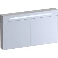 Brauer Promise Deluxe Spiegelkast 119x70cm MFC 2 Deuren Met Directe LED Verlichting Boven - Forest Seashell - Spiegels, Spiegelkasten - 8720724558961