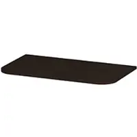 Ink Concept R Topplaat Fineer Tbv Afgeronde Onderkast - 80x45cm - Fineer Dark - Badkamermeubels, Wastafelbladen - 8718835408220
