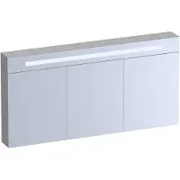 Brauer Promise Deluxe Spiegelkast 139x70cm MFC 3 Deuren Met Directe LED Verlichting Boven - Forest Seashell - Spiegels, Spiegelkasten - 8720724558978