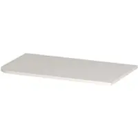 Ink Concept R Topplaat Gelakt Tbv Links Afgeronde Onderkast - 80x45cm - Mat Wit - Badkamermeubels, Wastafelbladen - 8718835408008