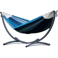 Potenza Hangmat met standaard - 1 persoons - EXTRA STABIEL frame tot 120 kg - Compact