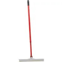 Betra Douchetrekker - vloertrekker - kunststof - wit - natuur rubber - B35 cm - Uitschuif steel rood - van 80 tot 130 cm