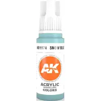 AK-Interactive Snow Blue Acrylic Modelling Color - 17ml - AK-11174