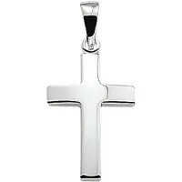 The Jewelry Collection hanger kruis zilver wit 1005033
