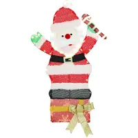 Outsunny Outsunny-Verlichte Kerstdecoratie-Polyester-52x30x93cm-multicolor