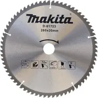 Makita D-81723 Afkortzaagblad Standaard Aluminium | Ø 260 x 2,8 x 30mm 70T