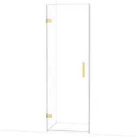 Maxaro Diamond Douchedeur | 70 cm Lichtgoud Helder glas Draaideur