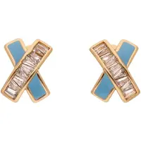 Gaya Oorbellen turquoise / rose-goud