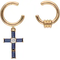 NAEMI Oorbellen navy / goud
