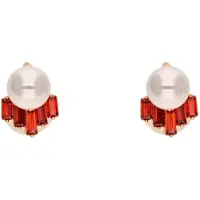 Gaya Oorbellen rood / wit