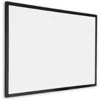 Ivol Whiteboard met zwart frame - Emaille - Magnetisch - 100x200 cm