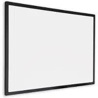 Ivol Whiteboard met zwart frame - Emaille - Magnetisch - 100x180 cm