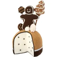 Intratuin Kerstfiguur Bolo Gemberkoek Mannetje Bruin 21 X 21 X 36 Cm