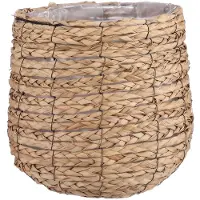 Mica Decorations Plantenmand mica avalon zeegras 31x30cm lichtbruin | 3 stuks