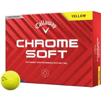 Callaway Chrome Soft Golfballen 2024 - Geel - 12 Stuks