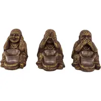 Dijk Natural Collections Buddha - Waxinelichthouder - Hore, Zien en Zwijgen
