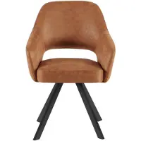 Benoa Eetkamerstoel Emilie CEP 01 Cognac - eetkamerstoelen set van 2