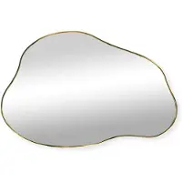 Sensahome Matteo Wandspiegel – Organische Spiegel – Asymmetrisch Design – 60x40 cm – Goud