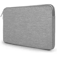 LONGZIMING -Linnengrijs 13,3" Laptophoes – Lichtgewicht Waterafstotende Notebook Tas met Bescherming tegen Stoten en Krassen