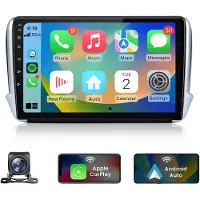 Hexinex HexinexMarket Octa-Core autoradio Geschikt voor Peugeot 2008 (2013-2017) - Draadloos CarPlay, Android Auto, multimediaspeler, 4GB+64GB