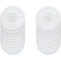 LONGZIMING -Set van 20 Ronde Kleerhanger Maatverdelers – Wit Kunststof, Personaliseerbaar voor Maat, Kleur en Artikelnummers, Voor Kledingwinkels en Thuisgebruik