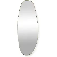 Sensahome Rafael Wandspiegel – Organische Spiegel – Asymmetrisch Design – 160x60 cm – Goud