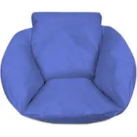 Ferocity - Schommelkussen - Polyrotan schommelhoes - Voor een hangende tuincocon - Standaardmaat - Polyester - Blauw