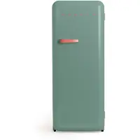 Create - Koelkast in retrostijl - Sage - Handvat Terracotta - FRIDGE RETRO 281L