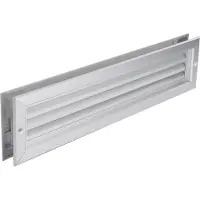 Starx deur rooster - 470 x 121 mm - geanodiseerd aluminium F1