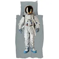 Snurk Dekbedovertrek Astronaut Grey Space-140 x 200 / 220 cm | 1-Persoons