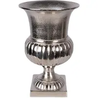 Clayre & Eef Vaas Ø 20x29 cm Zilverkleurig Aluminium