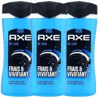 Axe Re-Load – Douchegel – Frais & Vivifiant – 5-in-1 – Herenverzorging – 3×250 ml