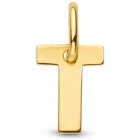 The Jewelry Collection Geelgouden Hanger letter T 4023471