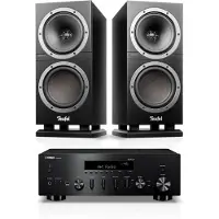 Teufel THEATER 500S + Yamaha R-N600A Stereo Zwart