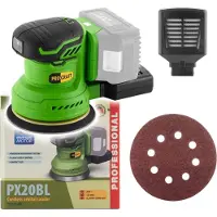 Procraft PX20BLbb accu-excentrische schuurmachine 20 V 125 mm borstelloos Solo - zonder accu, zonder oplader