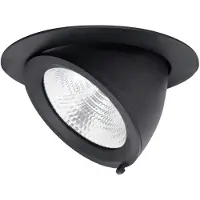 ELP LED Banaanspot Ø175mm | 44W 4000K 4000Lm | 940 38° | Zwart Gimbal Power Switch