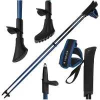 Alpidex Nordic Walking Stokkenpremium - Walking stokken Lichtgewicht - Opvouwbare - Verstelbare Wandelstokken