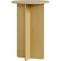 En.casa Bijzettafel Vappevn rond 60xØ40 cm eikenkleurig []
