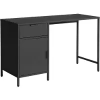 Sweeek Kinderbureau metaal 1 deur en 1 lade Zwart
