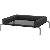 PawHut - Verhoogd hondenbed - Oxford canvas - 90x65x30cm - Zwart
