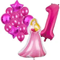 Amscan Doornroosje ballonnen pakket - 108x69cm - Folie Ballon - Prinses - Themafeest - 1 jaar - Verjaardag - Ballonnen - Versiering - Helium ballon