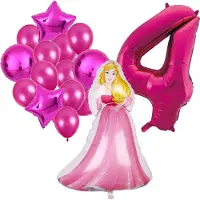 Amscan Doornroosje ballonnen pakket - 108x69cm - Folie Ballon - Prinses - Themafeest - 4 jaar - Verjaardag - Ballonnen - Versiering - Helium ballon