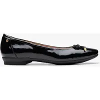 Clarks Candra Licht Zwarte Patenten Schoenen