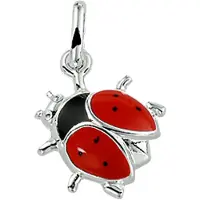 The Jewelry Collection Dutch Jewel Zilveren hanger Lieveheersbeest